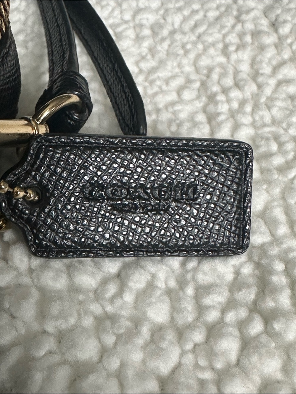 Coach Mini Bennett Crossbody Bag Black Crossgrain Leather F76629 Gold Hardware - Picture 7 of 14